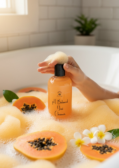 Lao Beauty pH Balancing Daily Yoni Cleanser | Feminine Hygiene Wash 8oz. Natural Papaya Scent