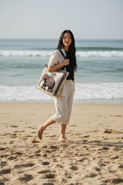 Beach Lifestyle with Luang Prabang Elephant Bag