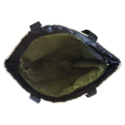 zipper closure cat lady fashion bag